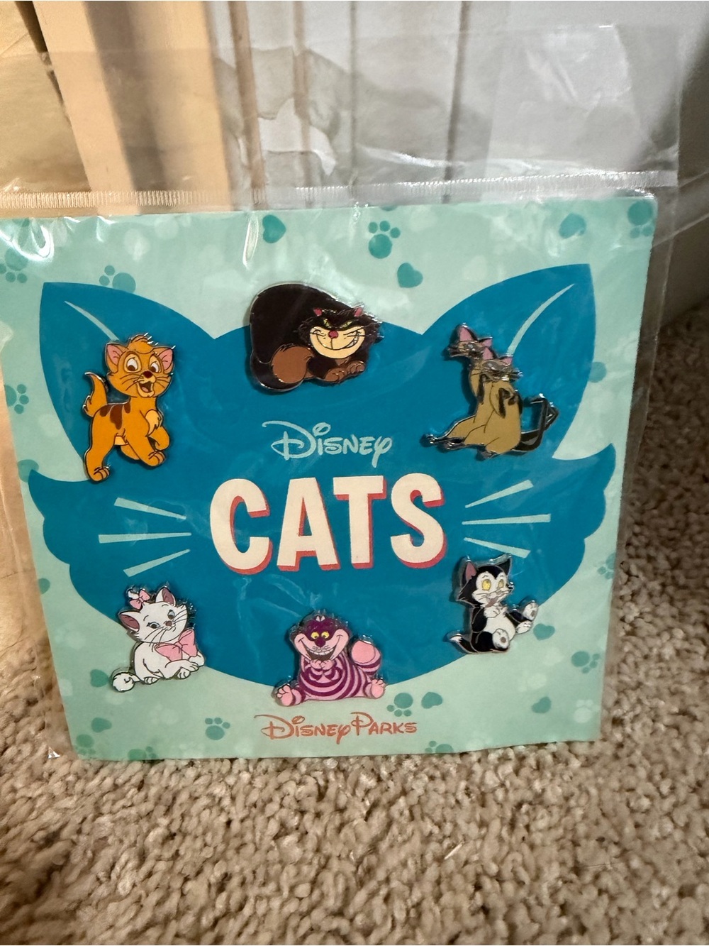 Disney Cats Enamel Pin Set